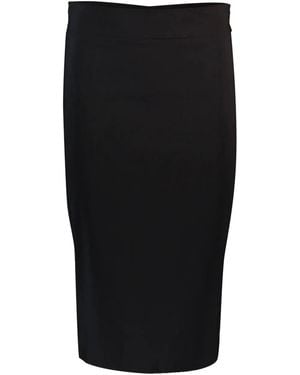 Avenue Montaigne High Waist Kokerrok - Zwart