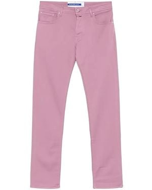 Jacob Cohen Bard Slim-Fit Trousers - Pink