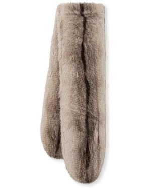 Twinset Faux-Fur Scarf - Natural