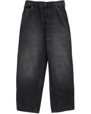 Carhartt Og Single Knee Paint-Splatter Jeans - Gray