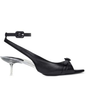 Courreges Buckle-Detail Sandals - White
