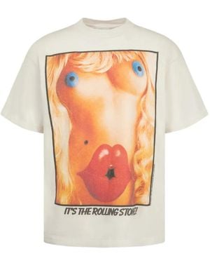 SAINT Mxxxxxx The Rolling Stones Graphic-Print T-Shirt - White