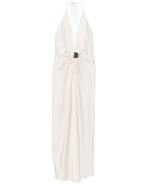 SIMONA CORSELLINI V-Neck Maxi Dress - White