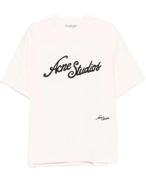 Acne Studios Logo T-Shirt - White
