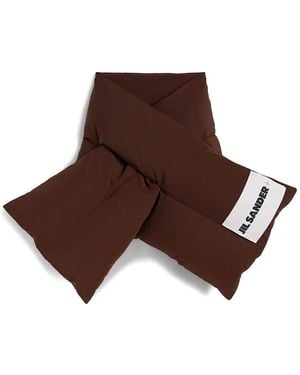 Jil Sander Down Scarf - Brown