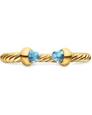 David Yurman Micro Cablespira Flex Open Ring - Metallic