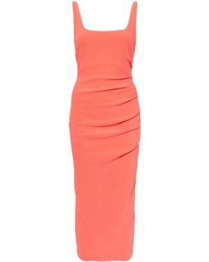 Bec & Bridge Karina Tuck Midikleid Aus Krepp - Rot
