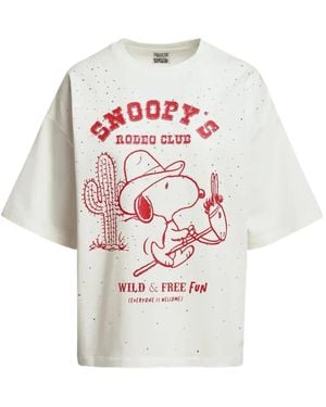 Essentiel Antwerp Rhinestone-Embellished Graphic-Print T-Shirt - White