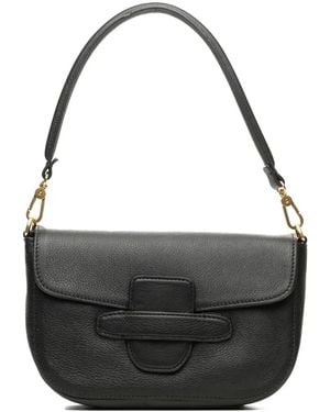 Poche Paris Leather Tote Bag - Black