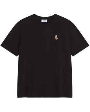 Maison Kitsuné T-Shirt À Motif Fox Signature - Noir