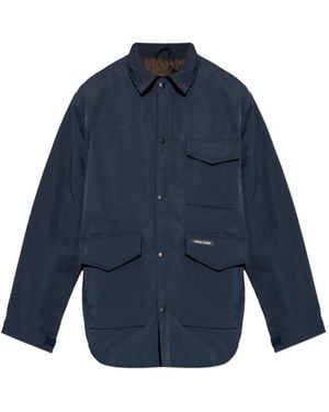 Canada Goose Down Jacket With Collar - Blue