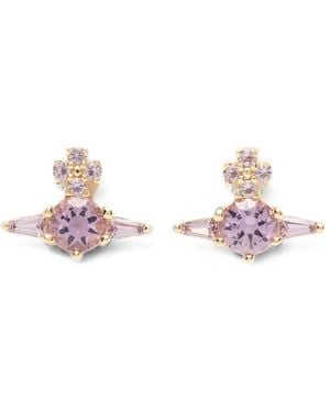 Vivienne Westwood Ofelia Orb Crystal-Embellished Earrings - Pink