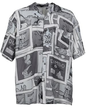 PORTER CLASSIC Disney Dumbo Graphic-Print Shirt - Grey