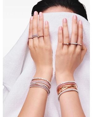 ’ROBERTO DEMEGLIO Anillo en oro rosa de 18 ct con diamantes y zafiro