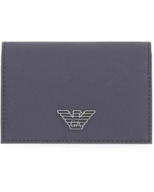 Emporio Armani Logo-Plaque Cardholder - Grey