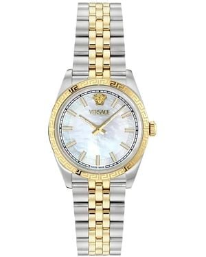 Versace Millenyium Greca-Embellished 32Mm Watch - Metallic