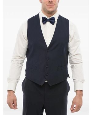 Corneliani Four-Button Vest - Blue