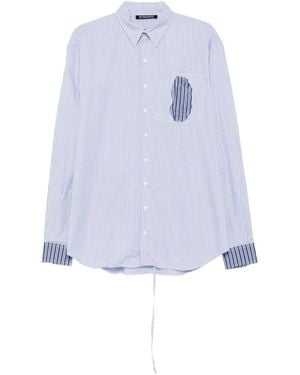 OTTOLINGER Striped Patch-Pocket Shirt - Blue