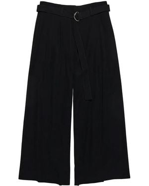 Bimba Y Lola ベルテッド クロップドパンツ - ブラック