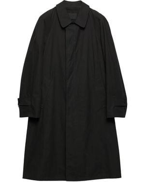 Prada Single-Breasted Coat - Black
