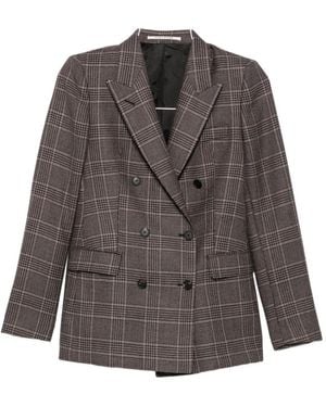 Tagliatore Double-Breasted Blazer - Brown