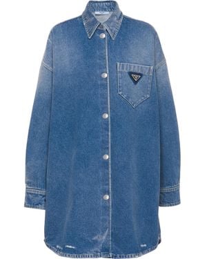 Prada Organic Denim Shirt - Blue