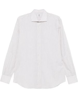 Mazzarelli Camisa A Rayas - Blanco