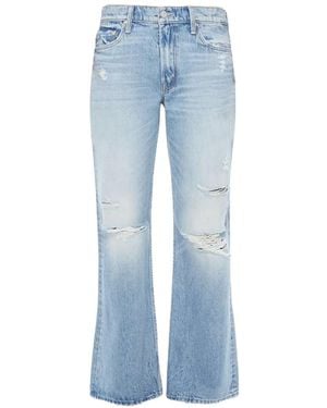 Mother Bookie Nerdy Ripped Jeans - Blue