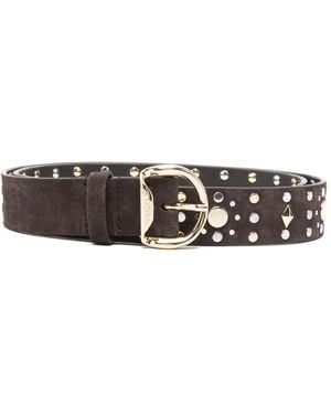 Sandro Rivet Buckle Belt - White