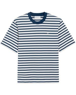 Ami Paris Ami De Coeur T-Shirt Mit Patch - Blau
