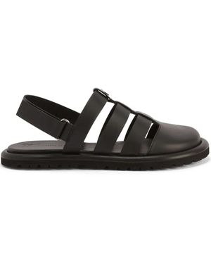 Giuseppe Zanotti Rusery レザーサンダル - ブラック