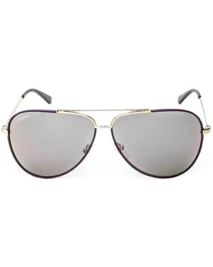 Ferragamo Eyewear Pilot-Frame Sunglasses - White