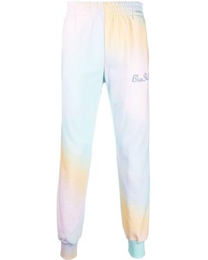 BLUE SKY INN Embroidered-Logo Track Trousers - White