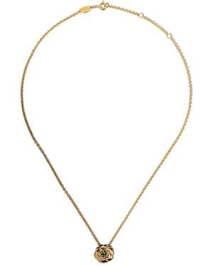 Aurelie Bidermann 18Kt Tsavorite Bouquet Pendant Necklace - Natural
