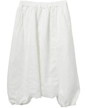 Comme des Garçons Elasticated-Cuff Trousers - White