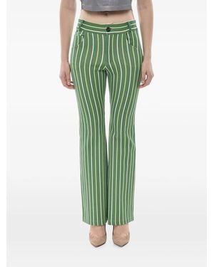 Marni Striped-Pattern Five-Pocket Pants - Green