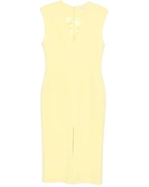 Givenchy Robe Fendue À Col V - Yellow