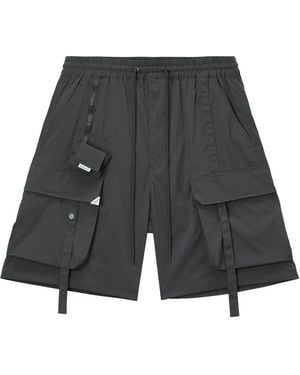 Musium Div. Elastic-Waistband Cargo Shorts - Grey