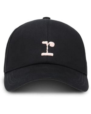 Repetto Embroidered-Logo Ribbon Cap - Black