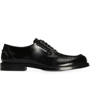 Dolce & Gabbana Calfskin Derby Shoes - Black