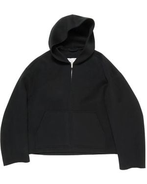 Acne Studios Cashmere Jacket With Hood - Black
