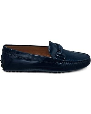 Tod's Gommini T Bar Loafers - Blue