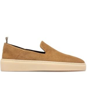 Officine Creative Muskrat 107 Suede Loafers - Natural
