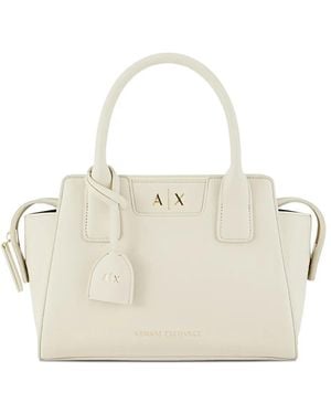 ARMANI EXCHANGE Amelie Logo-Detail Tote Bag - Natural