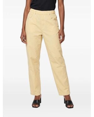 Brunello Cucinelli Tapered Cotton Pants - Natural