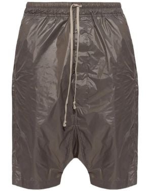 Rick Owens Drawstring Pods Shorts - Grey