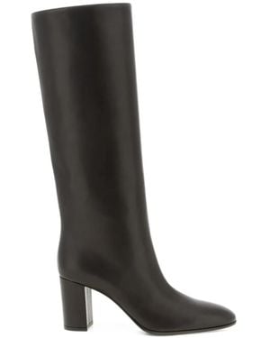 Gianvito Rossi Botas Dana Con Tacón - Negro