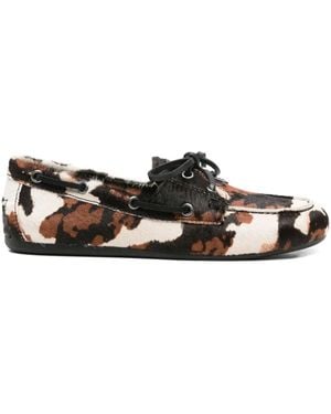 Bibi Lou Cowhide Loafers Met Veters - Zwart