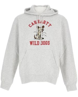 Carhartt Wild Dogs Hoodie mit Kordelzug - Weiß