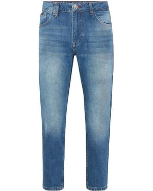 Philipp Plein Detroit Tapered-Leg Jeans - Blue